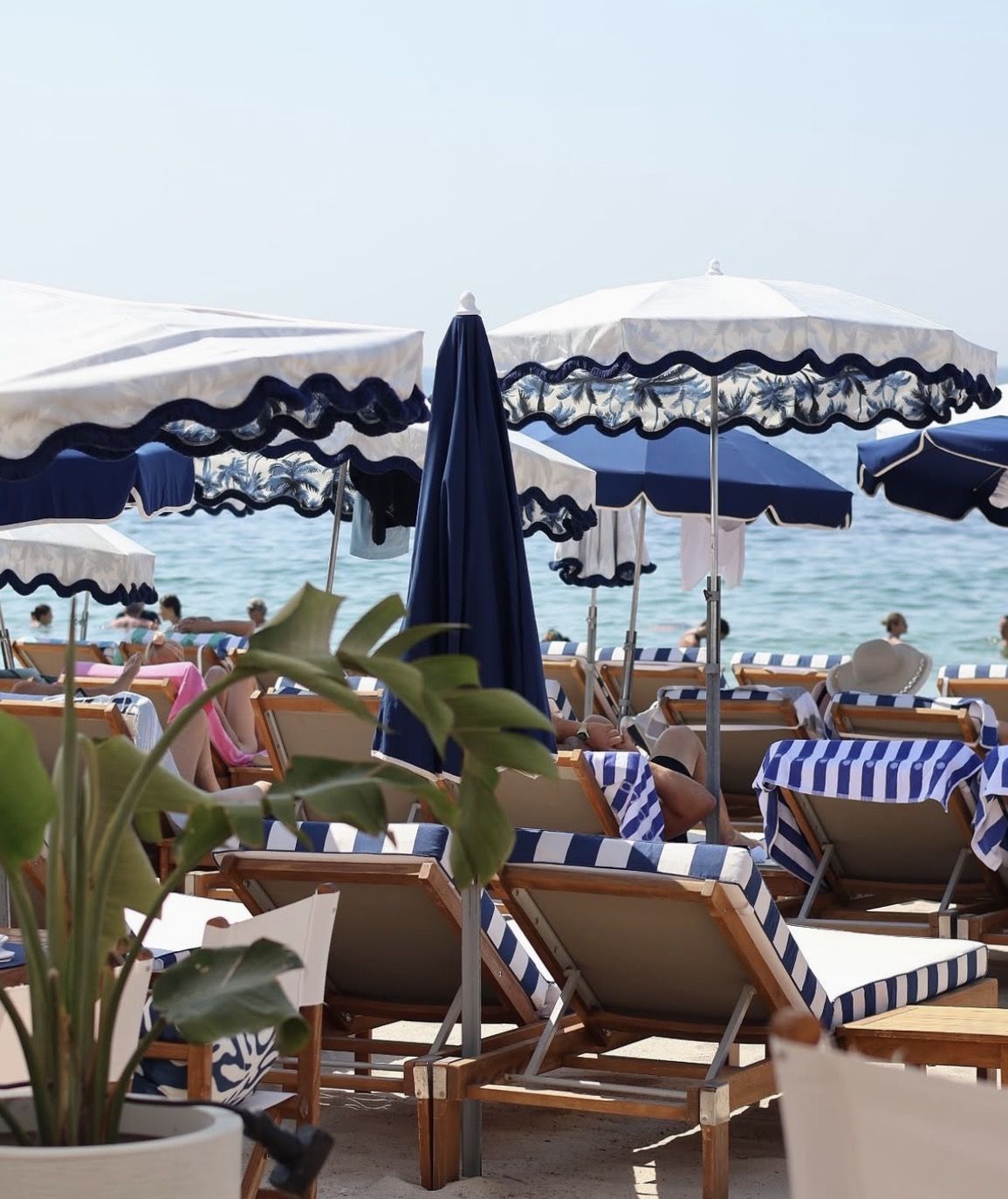 Plage du Ruban Bleu en pleine saison